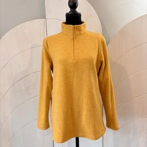 Women's Mustard Yellow Half-Zip Pullover